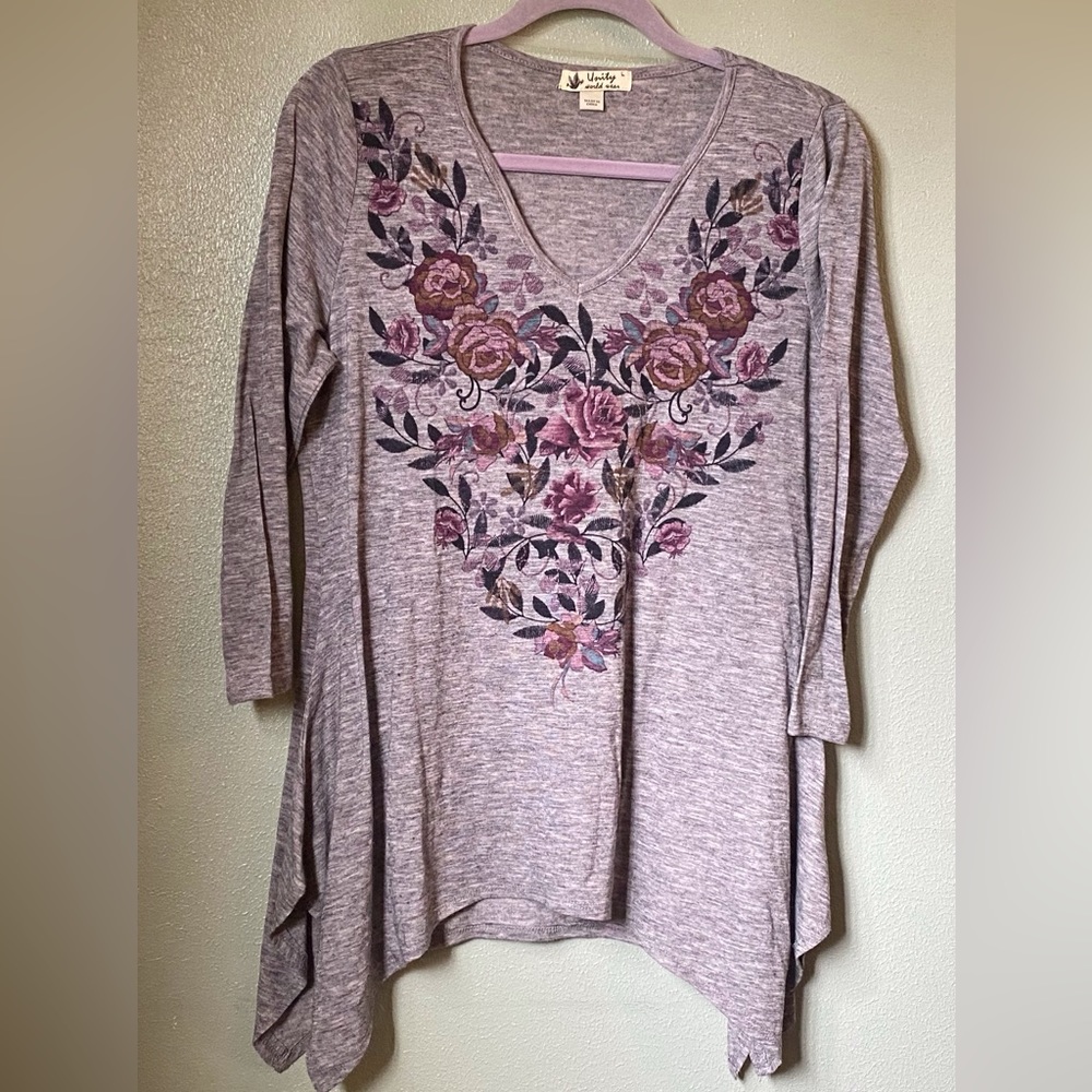 Unity World wear top with embroidery